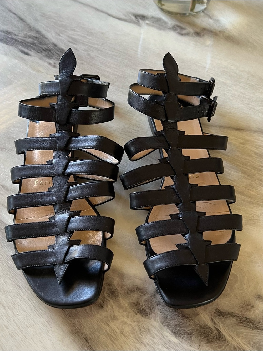Christian Louboutin Neronna Cage Flat Sandals - Picture 7 of 13